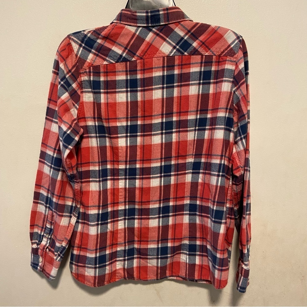 L.L Bean Women’s Button Down Shirt Size Small Multicolor Plaid Ranch Chore - Picture 4 of 8